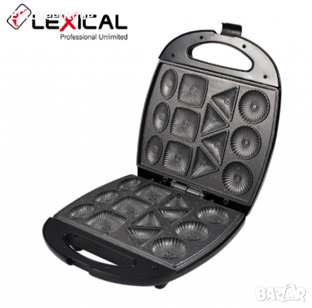 Многофункционален грил, 2 в 1 , за сандвичи и бисквитки, Lexical, снимка 1