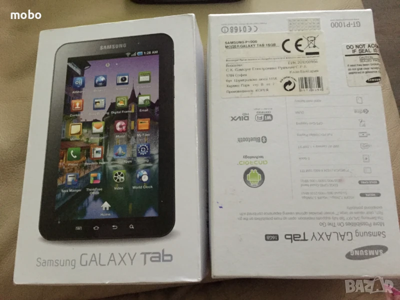ТАБЛЕТ SAMSUNG P 1000 , Модел GALAXY TAB 16 GB, цвят бял , памет - 16GB  Flash Drive, снимка 1