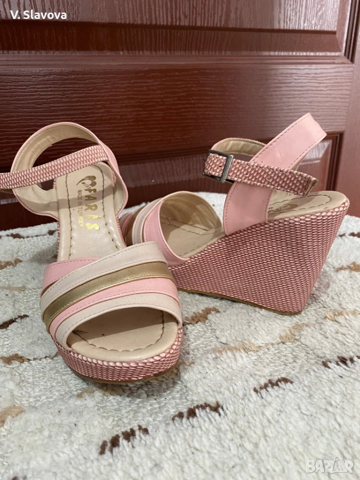 Летни сандали на платформа , снимка 1