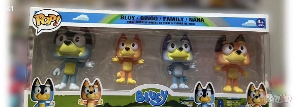 Голям комплект фигурки Блуи и Бинго, Bluey and Bingo , снимка 1