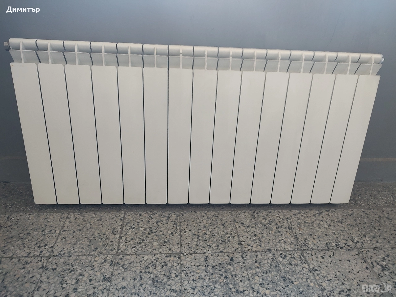 Алуминиев радиатор 60см висичина 15 ребра , снимка 1