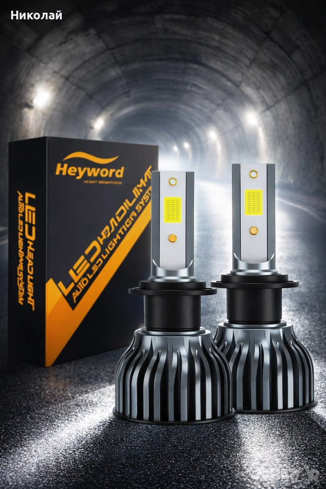 ярки led автомобилни крушки H7, снимка 1