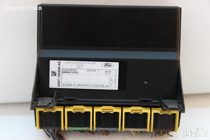Комфорт модул Ford Fiesta MK6 (2002-2008г.) 6S6T-15K600-AE / 6S6T15K600AE / 5WK4 8853E / 5WK48853E, снимка 1