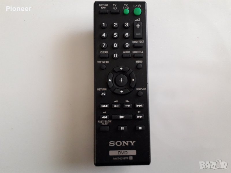SONY - RMT-D187P - DVD - дистанционно управление, снимка 1