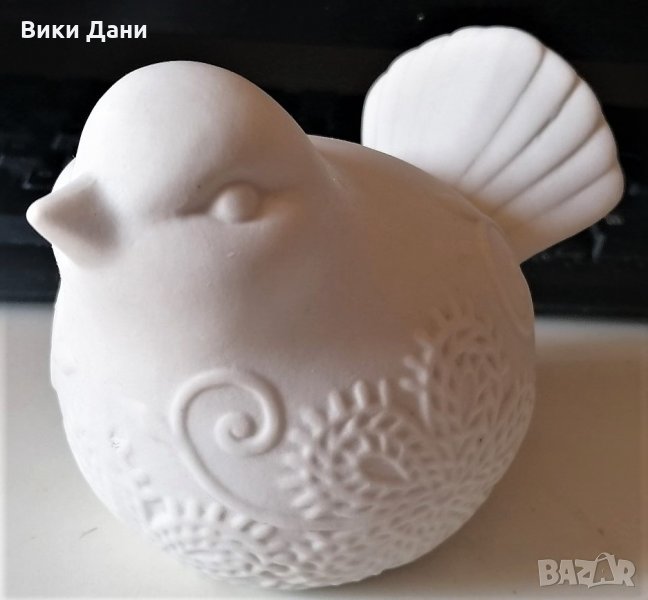 скулптура птичка с релеф, снимка 1