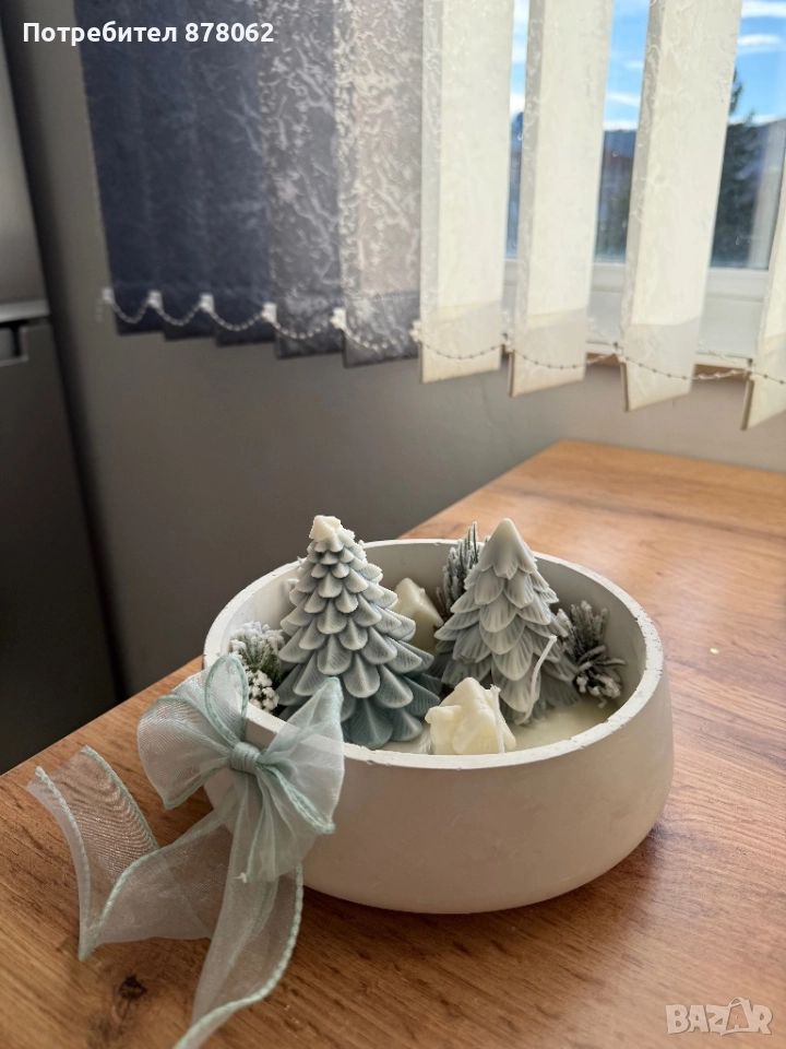 Коледна свещ , снимка 1