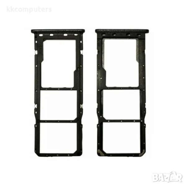SIM / MicroSD държач /Черен/ за Samsung A50 A505 Баркод : 114285, снимка 1