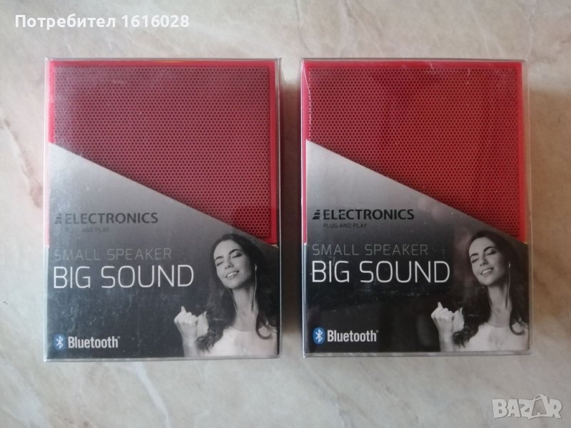 Нови мини червени BLUETOOTH тонколонки., снимка 1