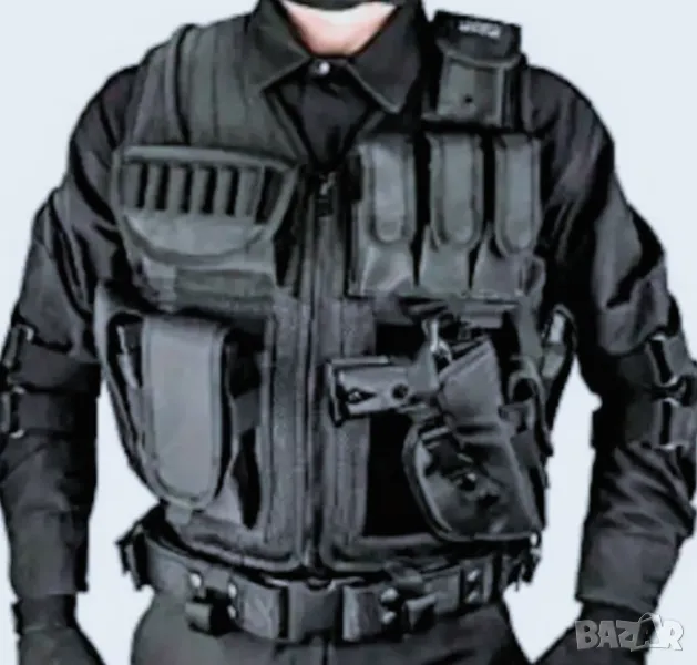 Тактическа жилетка /елек/+ к-т аксесоари+Кобур , снимка 1