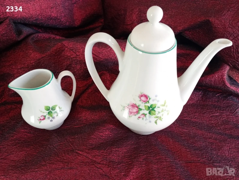 Чайник и каничка Български порцелан , снимка 1