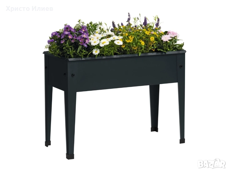 Метална саксия Цветарник Кашпа Parkside Антрацид PARKSIDE, снимка 1