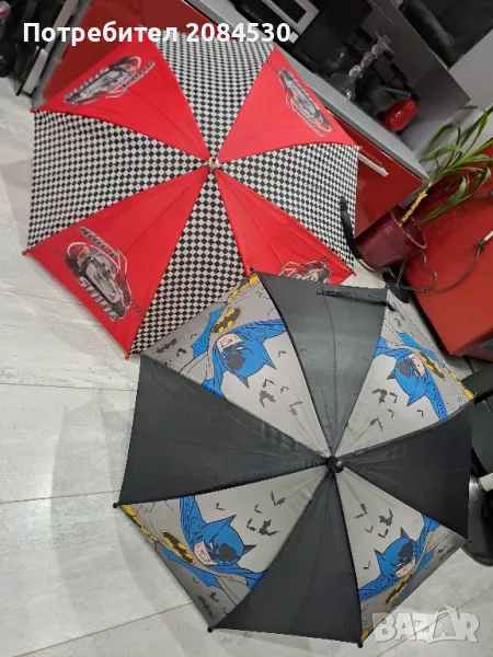 Детски чадъри( оргинални)DISNEY-,, McQueen"; BATMAN, снимка 1