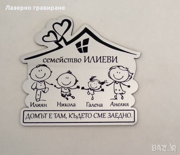 Фамилна табела за врата ТОП МОДЕЛ , снимка 1