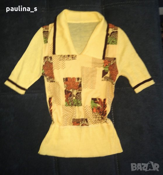 Дамска блузка в жълто / еластична , снимка 1