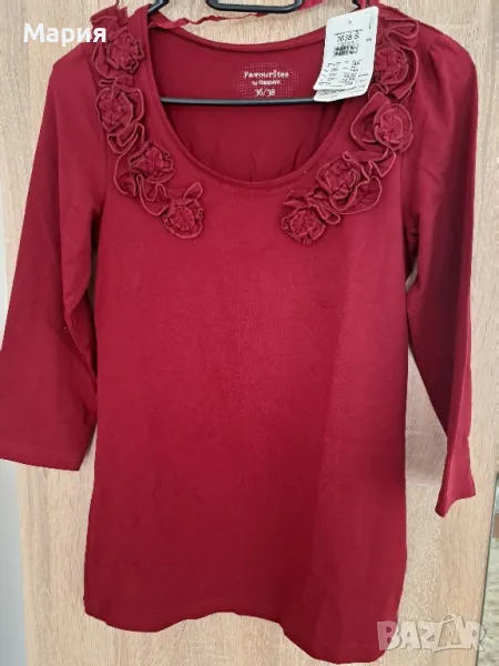 Дамска червена блуза , снимка 1