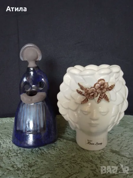 керамика ваза ,свещник 14/11 см, снимка 1