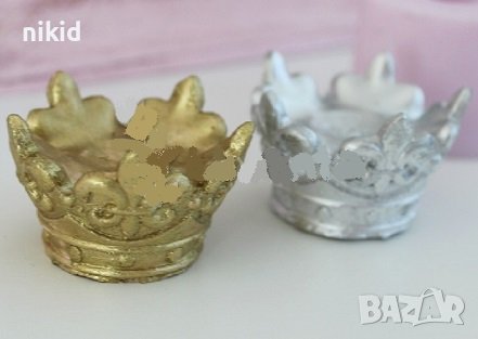 3D Кралска корона силиконов молд форма шоколад гипс калъп свещ, снимка 1