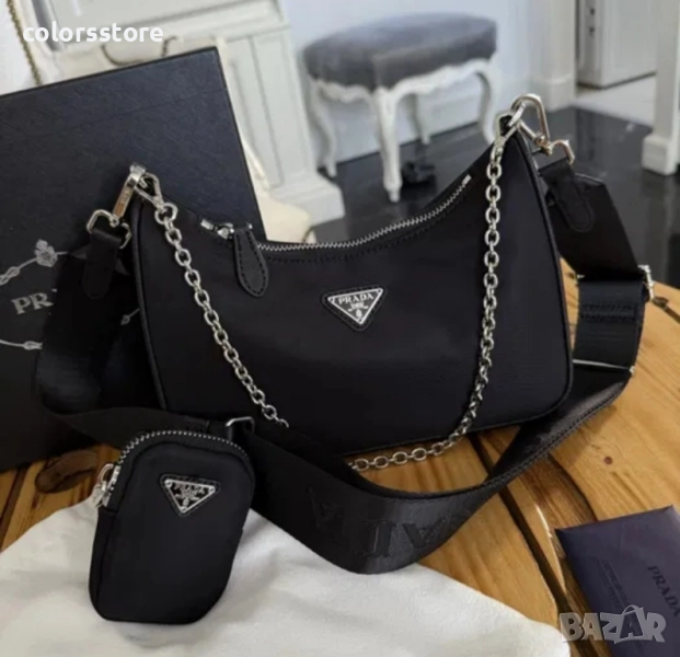 Луксозна Черна чанта/SG85p, снимка 1