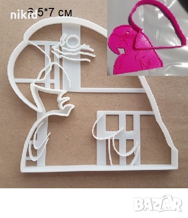 Глава на Папагал пластмасов резец форма фондан тесто бисквитки, снимка 1