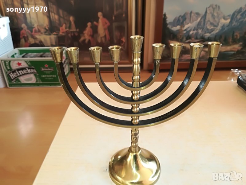 karshi-hand made jerusalem-свещник от франция 1712221735, снимка 1