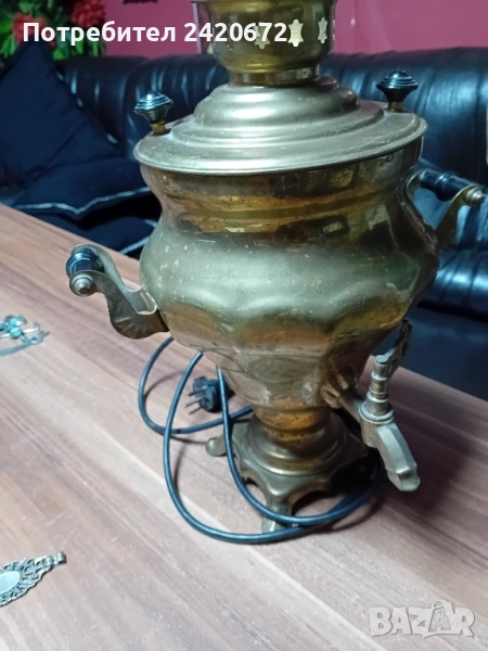 месингов руски самовар, снимка 1