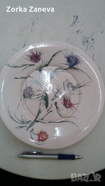 Декоративна чиния за стена,керамика, снимка 1