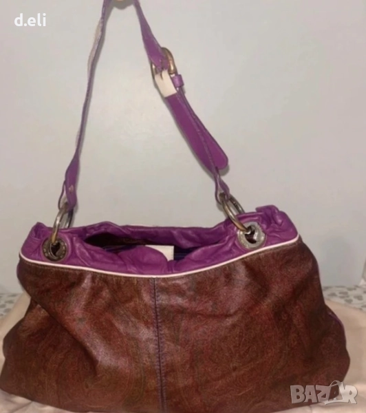 ETRO Original 100% Кожа Голяма чанта, снимка 1