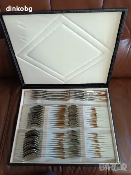 Сервиз с прибори ПОЗЛАТЕН, снимка 1