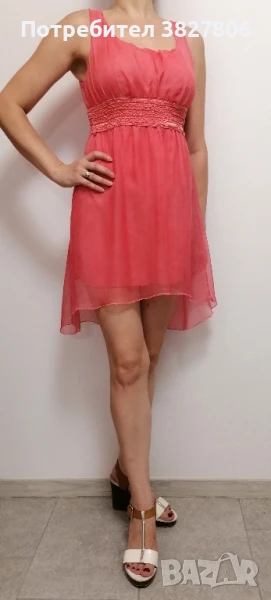 Ефирна къса лятна рокля, снимка 1