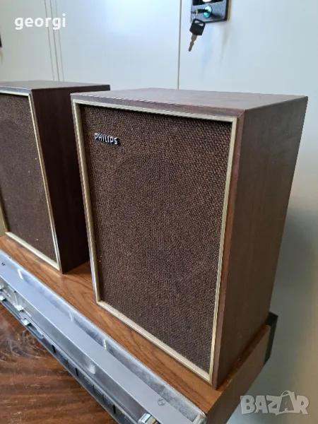 ретро стерео тонколони Philips     2/5, снимка 1