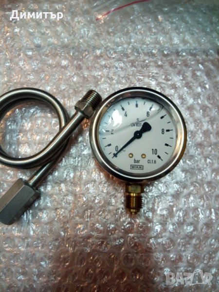 Манометър 0-10bar., снимка 1