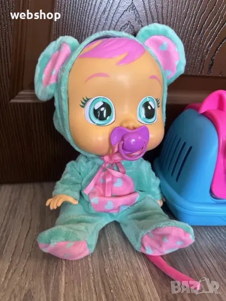 Плачещо Бебе Cry Babies с биберон и шише за мляко, 30 см , снимка 1