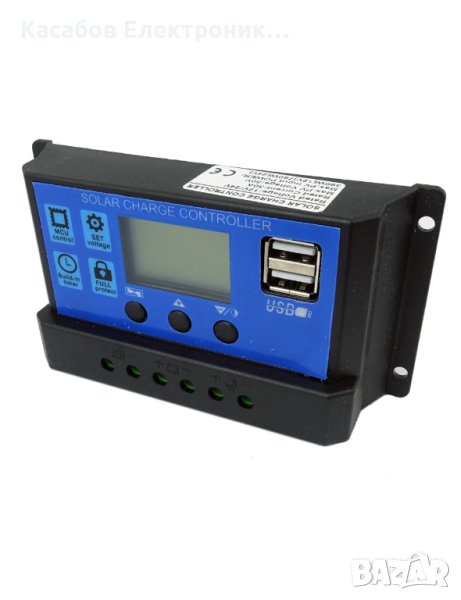 Соларен контролен модул за зареждане 12V 24V 30A, снимка 1