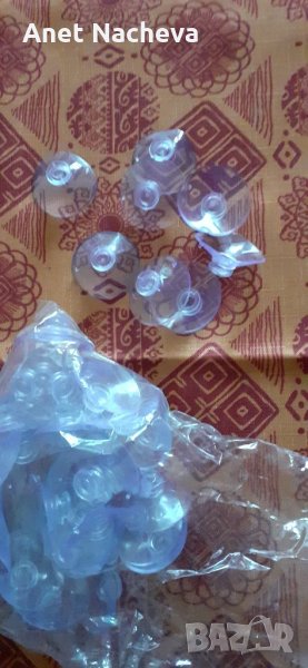 Прозрачни  крепежни  вендузи , , снимка 1