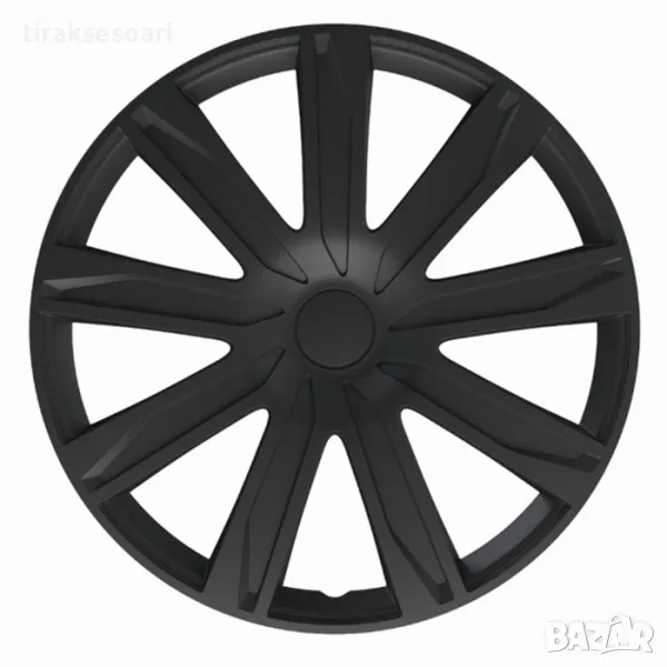  Комплект 4 броя Тасове за джанти 15'' Versaco REIZ черни, снимка 1