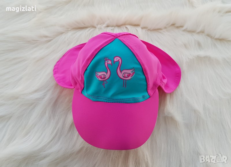 Плажна шапка със защита на вратлето 1-2 години, снимка 1