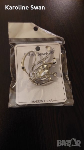 Брошка Лебед , снимка 1