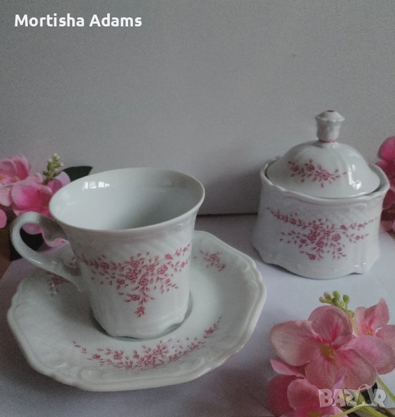 Немски двоен сет и захарница, снимка 1