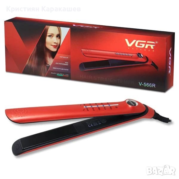 Професионална преса за коса VGR V-566, снимка 1