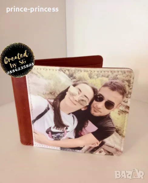 Мъжки портфейл със снимка, картинка или текст по избор подарък за мъж , снимка 1