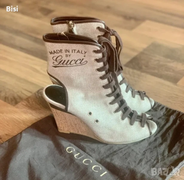 Gucci оригинални,летни дамски боти,сандали, снимка 1