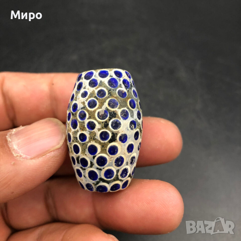 РИСУВАНО СТЪКЛО СТАРА МЪНИСТА ТАЛИСМАН ПРОТИВ УРОКИ АМУЛЕТ, снимка 3 - Антикварни и старинни предмети - 44930859