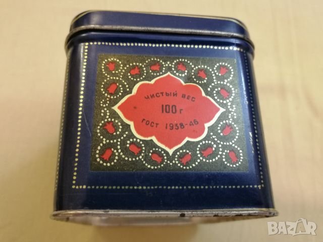 Тенекиена кутия от чай. , снимка 4 - Колекции - 27257626
