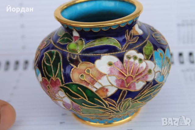 Ваза бронз и емайл, снимка 11 - Вази - 40657452