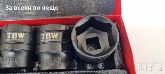 Гедоре 24 части 6-стен или 12-стен TBW Germany с ударни вложки 12, снимка 2 - Гедорета - 40779211