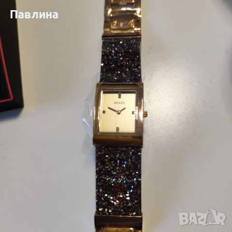 Дамски часовник със Сваровски , снимка 2 - Дамски - 38349995