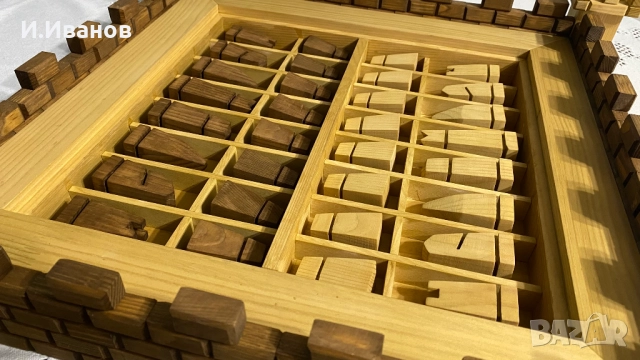 ШАХ дървен, ръчна изработка, снимка 6 - Шах и табла - 52456993