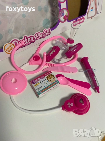 Докторски комплект с престилка - розов, снимка 14 - Други - 53478233