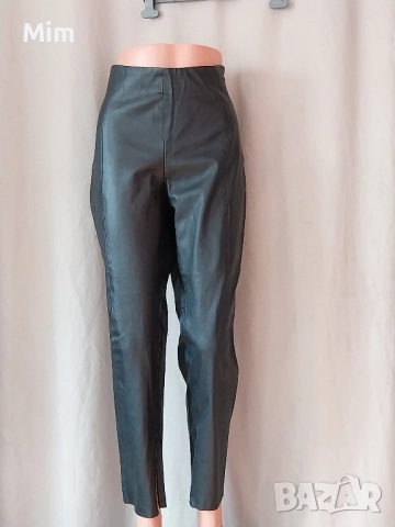 ZARA 2XL Черен кожен клин за едра дама , снимка 2 - Клинове - 52138428