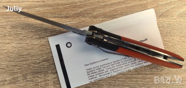 Сгъваем нож Spyderco C184 FireFly, снимка 10 - Ножове - 35604683
